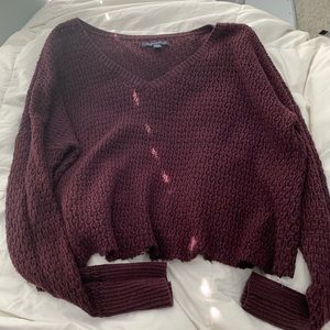 cropped sweater